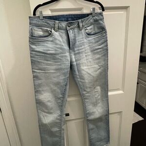 Buffalo David Bitton Men's Faded Blue Slim Jeans